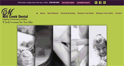 Desktop Screenshot of millcreeksmiles.com